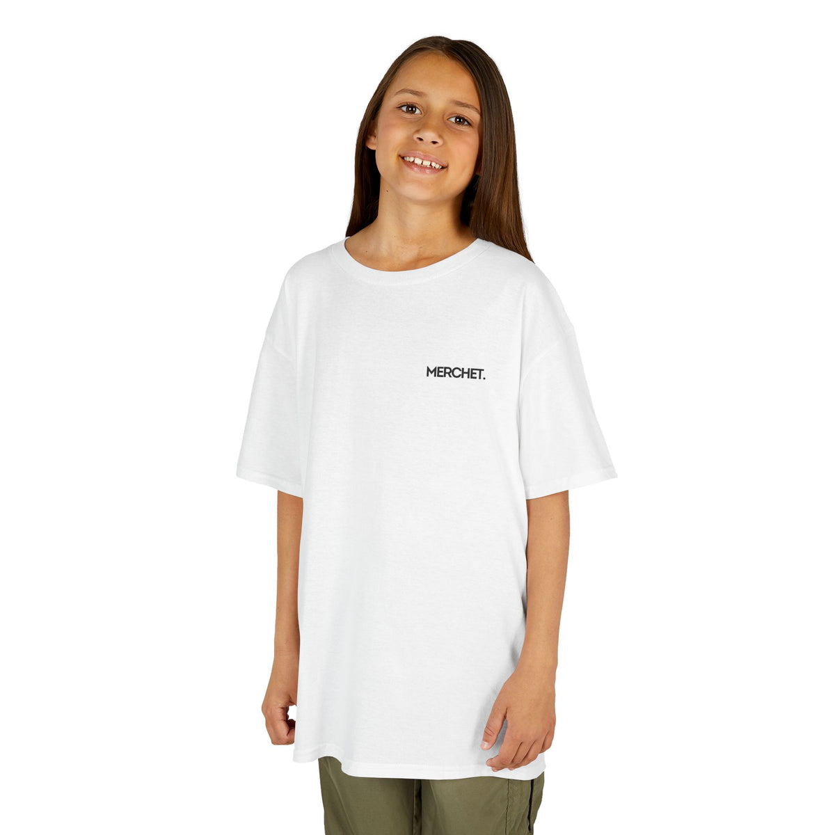 Kids Tee — Minimal 'Hero' Chest Logo Cotton Shirt