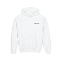 Youth Hoodie — Minimal "MERCHET." Chest Logo, Comfortable Casual Pullover