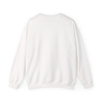 Crewneck Sweatshirt — Minimal "MERCHET." Chest Logo, Clean White Cozy Pullover