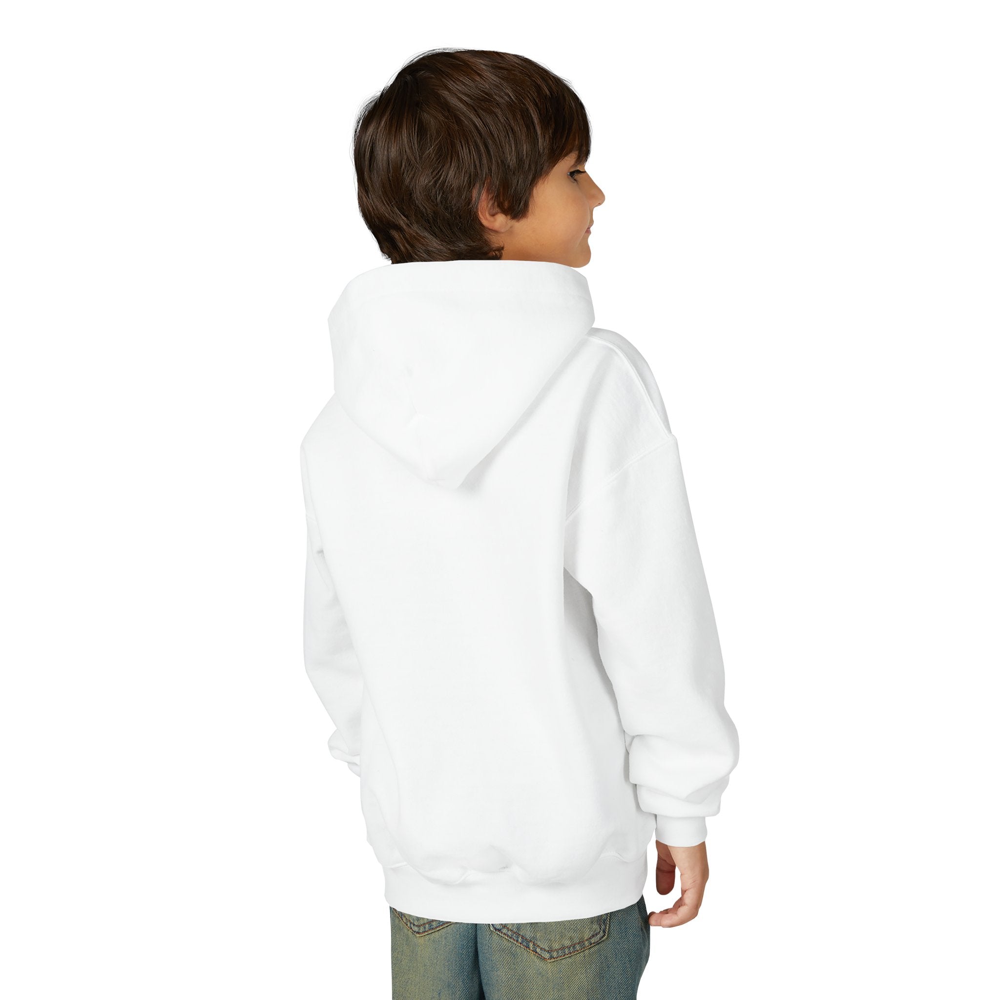 Youth Hoodie — Minimal "MERCHET." Chest Logo, Comfortable Casual Pullover